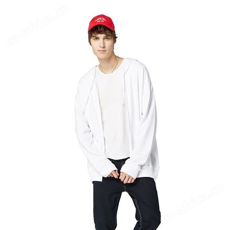 360g毛圈男纯色卫衣拉链带帽外套 企业工作服文化衫定制印LOGO
