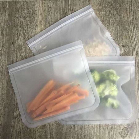 peva保鲜袋四件套博高硅胶透明可视冷冻自封食品袋批发