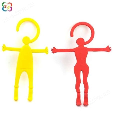 硅胶手机支架定做厂家供应博高硅胶多功能人形车载支架