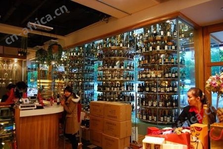 酒庄不锈钢红酒储存柜 不锈钢恒温恒湿玻璃门酒柜 黑钛酒架厂家定制