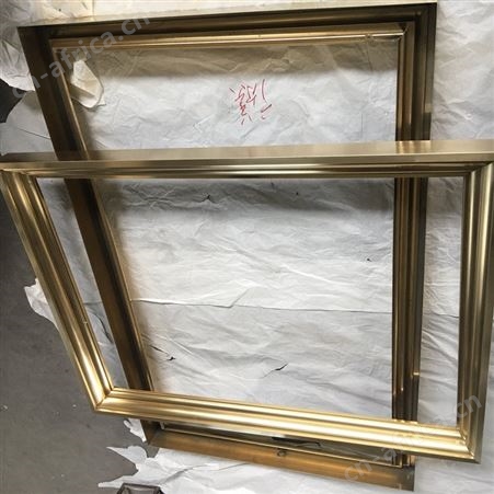 香槟金不锈钢相框镜面 家用书桌摆设不锈钢相框