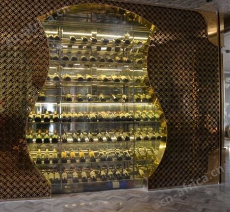 不锈钢酒柜 酒吧欧式不锈钢恒温酒柜定做