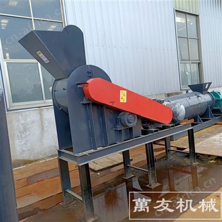 双级式牛粪秸秆堆肥粉碎机 畜禽粪便发酵双级式粉碎机 有机肥半湿物料粉碎机厂家