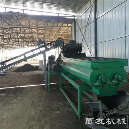 小型羊粪稻壳堆肥生产线  木屑堆肥牛粪生产线设备 有机肥生产线