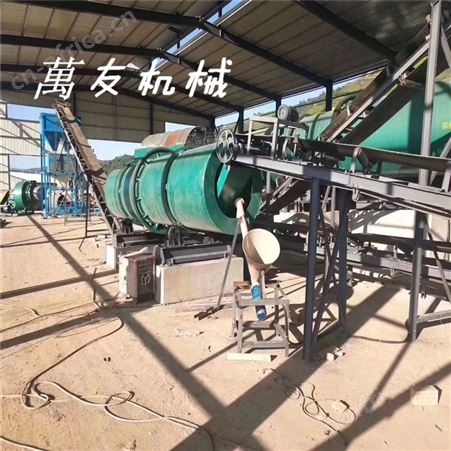 萬友鸡粪有机肥生产线设备小型粉剂加工机器型号齐全