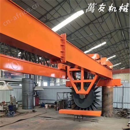 萬友鸡粪翻堆机有机肥生产线加工机器年产1万吨鸡粪有机肥设备