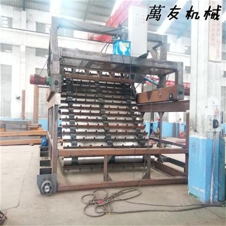 萬友鸡粪翻堆机有机肥生产线加工机器年产1万吨鸡粪有机肥设备