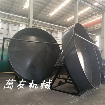 萬友肥料生产设备圆盘造粒机猪粪鸡粪牛羊粪造粒机小型生产线