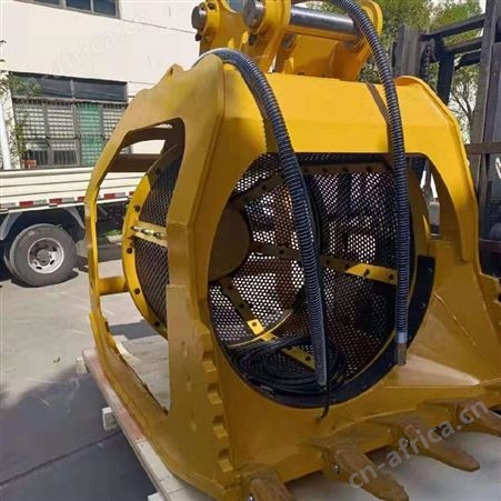 金耀工厂定制挖机旋转筛分斗 土壤分离振动滚筒筛 筛沙机