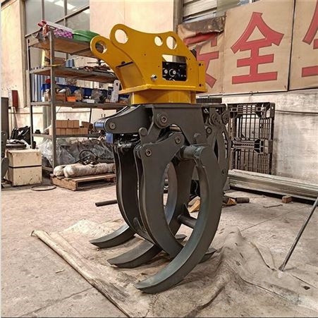 金耀 抓废钢铁神器 挖掘机液压旋转抓木器 全电控型