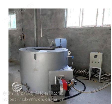 广东供应燃气坩埚炉 压铸机熔炉 500KG熔铝炉 翻倒熔化保温一体炉