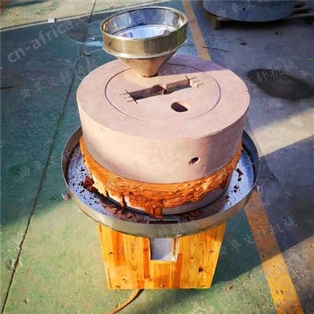 两相电花岗石磨盘石磨机 茶叶加工石磨机 文轩磨浆机