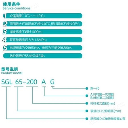 220kw管道泵新界SGL350-400AG立式工业商用单级单吸离心泵
