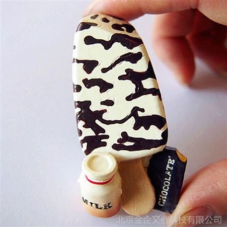 树脂冰箱贴定制 3D立体仿真雪糕食品冰淇淋树脂磁性冰箱贴定制logo