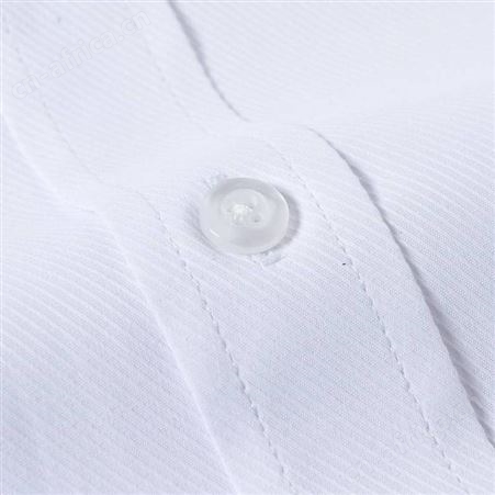 夏季短袖男士衬衫定制 职业装团体定制 男士工作服印logo 纯色衬衣免费设计定做