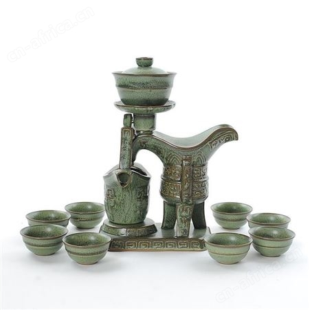 一言九鼎自动茶具套装 功夫茶具 进酒樽酒杯茶具 懒人感应套装创意杯 门店摆饰酒具套装