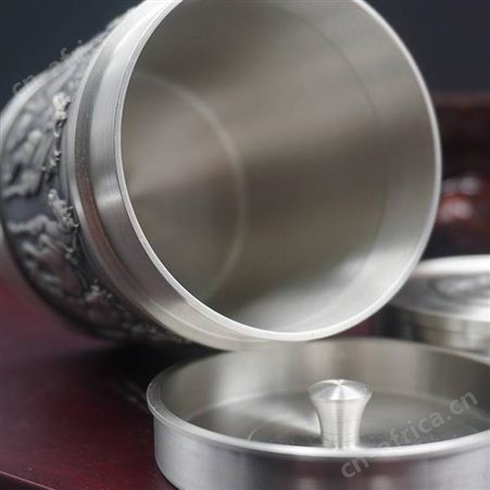 锡制茶叶罐礼品定制 纯锡工艺品定做 八骏腾飞中工锡器茶叶筒茶具 金属工艺礼品订做厂家