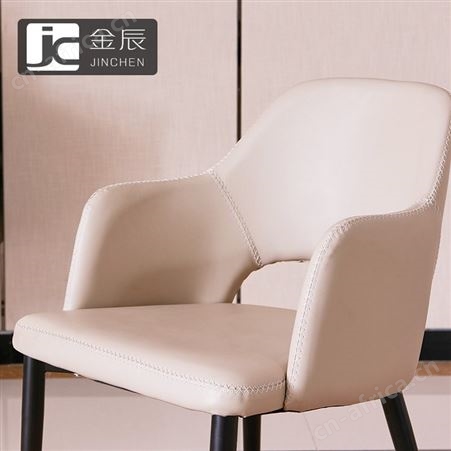 卡尔森苏州家具厂北欧轻奢后现代餐椅子酒店餐厅简约凳子书桌铁艺化妆椅家具定制