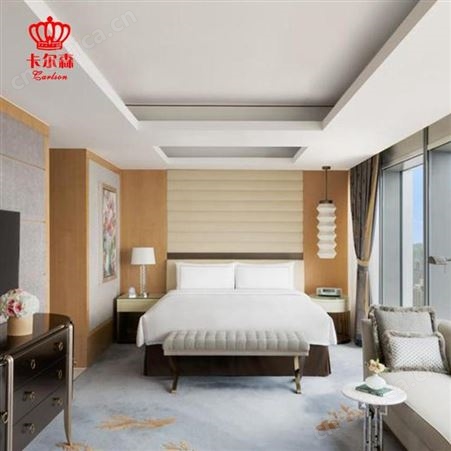 卡尔森苏州家具厂商务样板房酒店套房家具简约现代床宾馆标间床全套板式工程批发定制