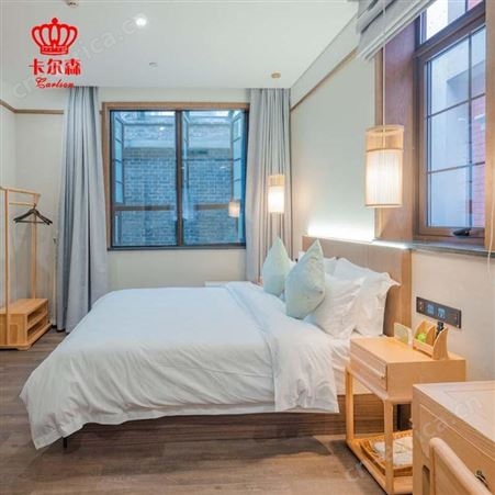 苏州卡尔森酒店定制宾馆家具公寓标间全套专用双人旅馆客房简约现代家具床直供