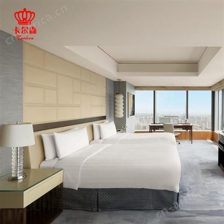 卡尔森苏州家具厂商务样板房酒店套房家具简约现代床宾馆标间床全套板式工程批发定制