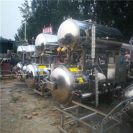 zj-101山东出售二手不锈钢杀菌锅 0.55立方双层杀菌锅 电加热全自动杀菌锅