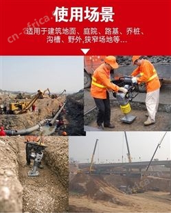 旺业机电-云南电动冲击夯电夯打夯机地基夯实机夯土机-130型汽油款 配高 档国产汽油机