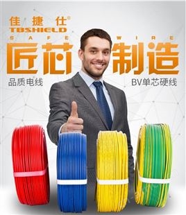 金指数佳捷仕云南电线-绝缘无护套单芯单股硬线-4平方阻燃电线