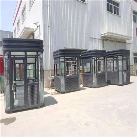 楼盘岗亭保安亭 小区形象站台岗台 钢结构值班岗亭 圆弧艺术岗亭定制 西安同创岗亭厂家