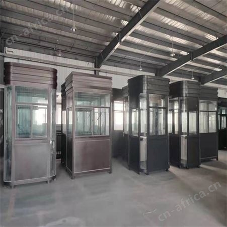 真石漆岗亭保安亭 户外治安亭门卫室 物业小区出入口收费亭 厂家直供各种款式的岗亭保安房 西安同创保安房岗亭