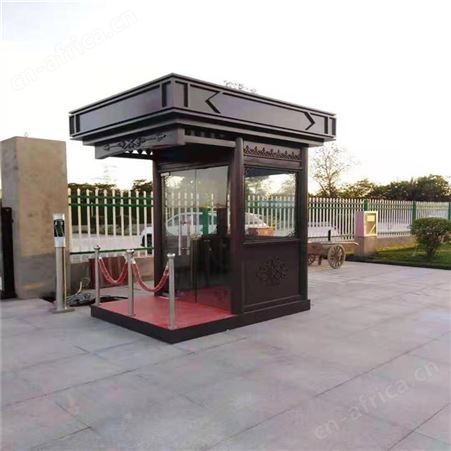 大量供应 不锈钢岗亭 小区门卫保安亭 来图定制钢结构停车场收费亭 同创岗亭生产厂家
