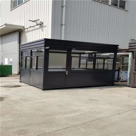 艺术保安亭治安亭户外小区门卫值班室停车场现货钢结构可定制岗亭厂家西安同创岗亭生产厂家