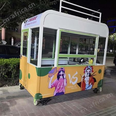 手推餐车 电动餐车 流动餐饮车 多功能美食车 西安同创店车