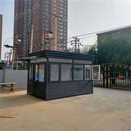 钢结构活动房 金属雕花板垃圾房 氟碳漆岗亭门卫值班收费亭 西安同创岗亭厂家