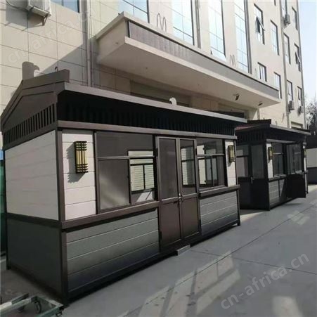 岗亭厂家活动房 金属雕花板保安亭 成品门卫保安岗亭 小区物业值班移动岗亭定做 同创活动房直销厂家