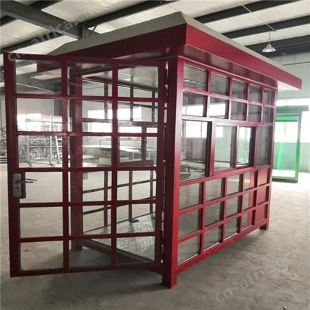 不锈钢岗亭 户外治安亭 成品吸烟值班室 门卫停车场收费亭 西安同创岗亭生产厂家