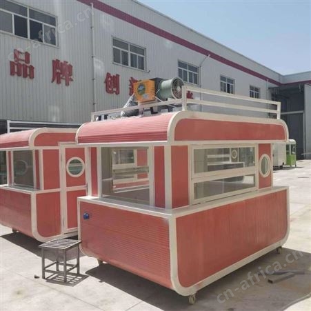 生产加工四轮餐车 流动小吃车 移动无动力小吃车 小吃车量大从优 西安同创小吃车可定制