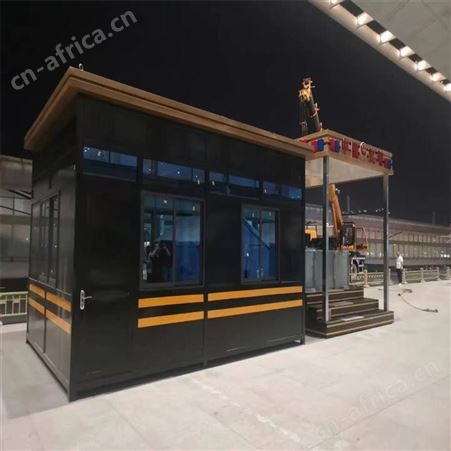 户外吸烟亭定制吸烟室移动公共园区吸烟房成品岗亭保安亭小区门卫值班室不锈钢岗亭 同创治安岗亭定制