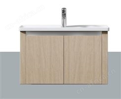 小牧优品生态实木简美风自洁釉陶瓷盆收纳置物悬挂浴室柜MAB1650