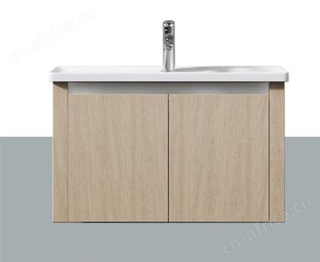 小牧优品生态实木简美风自洁釉陶瓷盆收纳置物悬挂浴室柜MAB1650