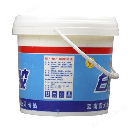 三环牌白乳胶美聚乙酸乙烯酯乳液5kg云南昆明桶装高粘接力粘纸木工胶