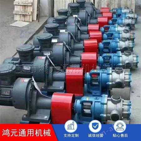 鸿元机械供应 NYP高粘度齿轮泵 高粘度树脂泵 不锈钢内啮合转子泵