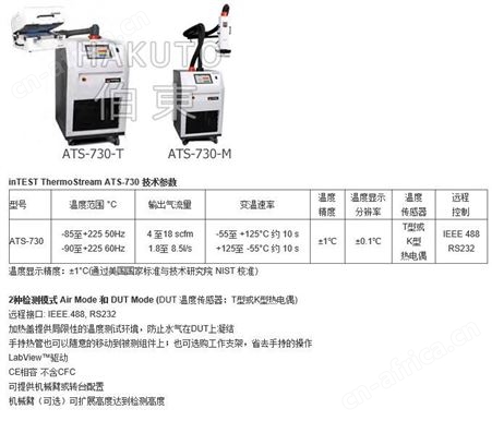 inTEST ThermoStream  热流仪, ATS-730-M,(替代 TP04390)