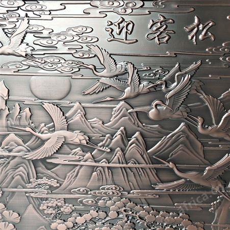 喷漆铝板浮雕挂件 售楼部展示厅铝板雕刻工艺品 铝雕挂件 装饰品