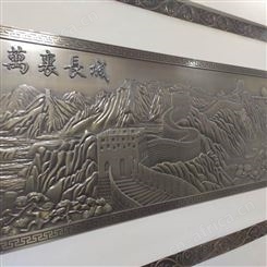 仿古铜实心铝板雕刻厂家 人物书法实心雕刻背景墙 壁画厂家