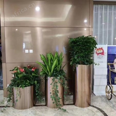 酒店不锈钢花箱 杭州星级酒店不锈钢落地花盆加工厂