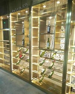 新中式不锈钢酒柜 昆明简约不锈钢酒柜供应