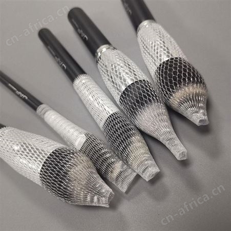 塑料网套 全新料环保PE塑料保护套 化妆刷子收纳便携套袋 东莞戈慕莱网套生产厂家直供
