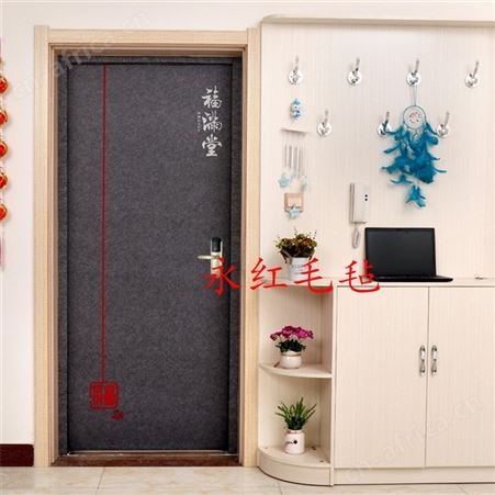 加厚自粘门贴纸防盗门贴毛毡入户门改造北欧装饰个性创意翻新隔音