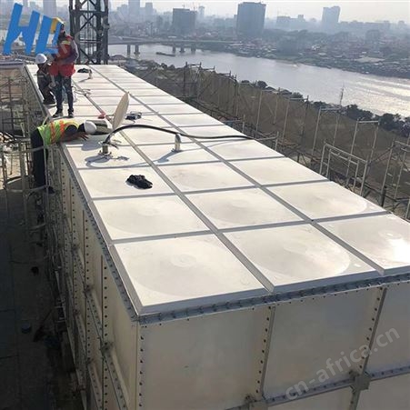 顺征 人防消防小区工地储水 smc模压保温 玻璃钢水箱
